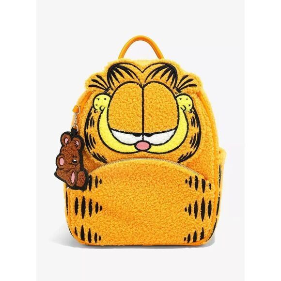 Bioworld‎ Garfield Pookie Plush Chenille Orange Mini Backpack - Picture 1 of 5